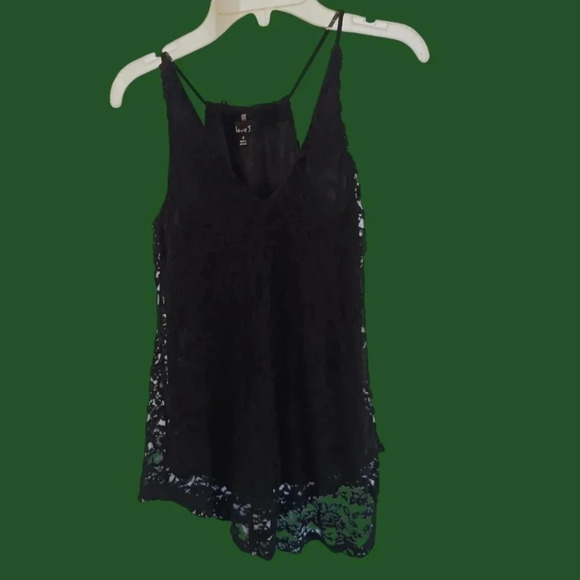 Love j boho lace tank size Small color black - Picture 1 of 9